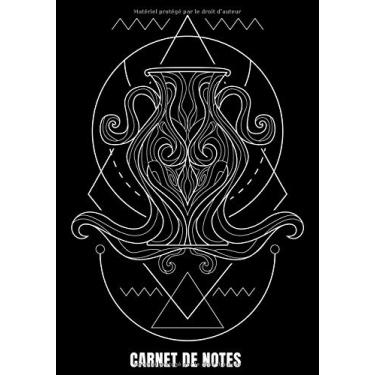 Imagem de Carnet de notes: Journal de bord astrologie, signe astrologique Verseau, bloc-note quotidien signe du zodiaque, 100 pages Grand format. Design astre symbole, planificateur horoscope personnel.