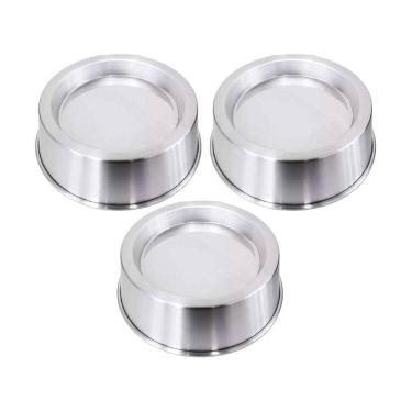 Imagem de Kit 3 Formas Ballerine Alumínio Bolo Piscina Vulcão 20cm