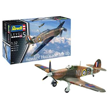 Imagem de Revell 04968 Hawker Hurricane Mk IIb escala 1:32 não construída/sem pintura kit de modelo de plástico