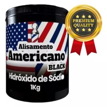 Imagem de Alisamento Americano Masculino Black Hidróxido De Sódio 1kg