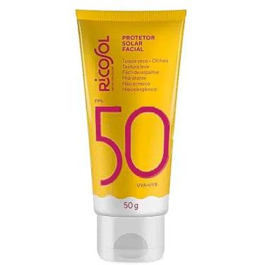 Imagem de Protetor Solar Facial Fator 50 Fps 50G - Ricosol