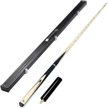 Imagem de Taco de bilhar, taco de bilhar feito à mão, estojo/saco/caixa rígida de bilhar para escolher, bom equilíbrio e peso, para bares de piscina, clubes (pontas de 10 mm, taco de piscina + caixa C)