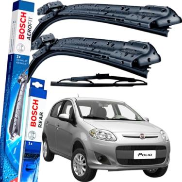 Imagem de Par Limpador Parabrisa Palheta Paleta Dianteira Traseira Bosch Aerofit PALIO ATTRACTIVE 2012 À 2016