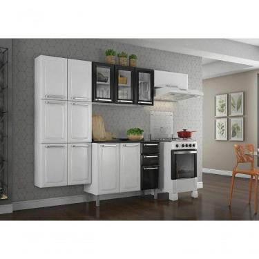 Imagem de Cozinha Itatiaia Luce 4 Peças 3 Vidros Branca E Preta