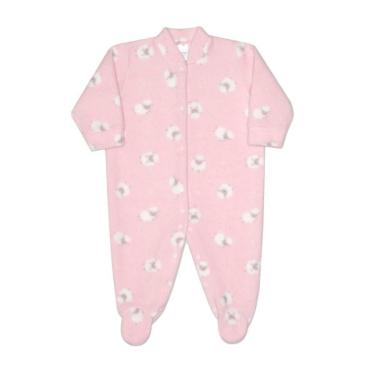 Imagem de Macacão Bebê Feminino Dedeka Soft Ovelhinha Rosa - 24616-Feminino