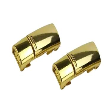 Imagem de Lock Shoe Laces Elastic No Tie Shoelaces Sneakers Shoelace Kids Adult Rubber Band Laces One Size Fits All Shoes(GOLD LOCK)