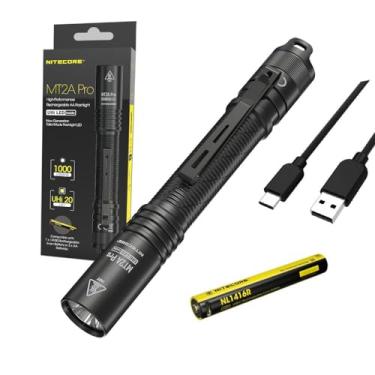 Imagem de Nitecore Lanterna MT2A PRO recarregável AA UHi 20 lanterna/lanterna com cabo de carregamento USB-C Eco Sensa incluído