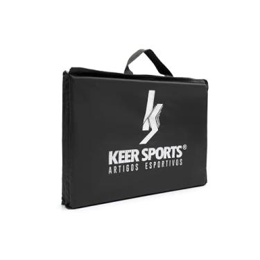 Imagem de Kit 2 Colchonetes de Espuma Dobrável Keer Sports p/Musculação e Ginástica - Preto