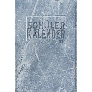 Imagem de Schülerkalender 2021: DIN A5 Kalender von 01/2021-12/2021 1 Tag = 1 Seite mit großem Tageskalender und großartiger Übersicht. Monatsübersicht, ... / Marmor Schiefer Optik heartbeat herzschlag