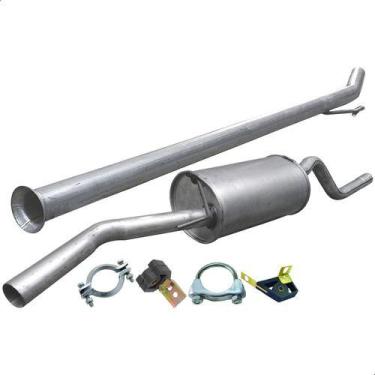 Imagem de Kit Escapamento Tubo + Silencioso Clio Sedan 1.0 8v 99 A 09 - ScapJá