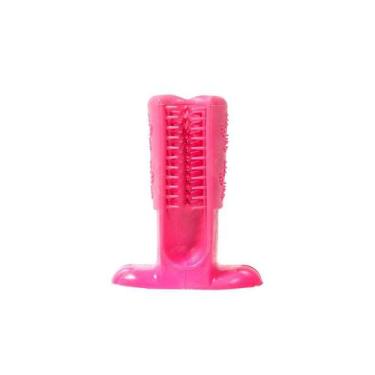 Imagem de Brinquedo Truqys Escova Dental para Cães Rosa - Tamanho M - Truqys Pet