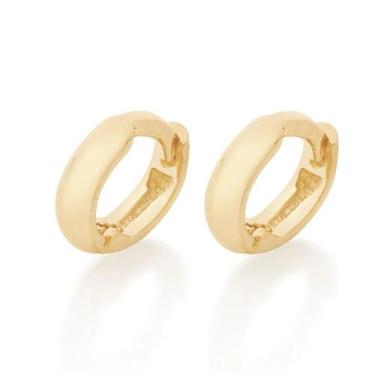 Imagem de Brincos masculino argola banhado ouro 3x 24k 18k e 22kou prata 925 rom