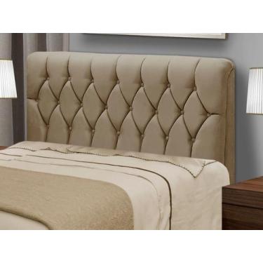 Imagem de Cabeceira Queen Size Acolchoado Suede Dobuê Movelaria Istambul Mascavo