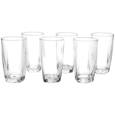 Imagem de Jogo de Copos de Vidro 6 Peças 460ml - Nadir Estela, Transparente