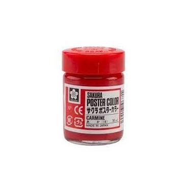 Imagem de Tinta Guache Sakura Poster Color 30ml 19 CARMINE 