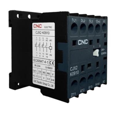 Imagem de Contator Mini CJX2-K 0910 24V - Marca/Modelo: CJX2-K 0910 - Cnc