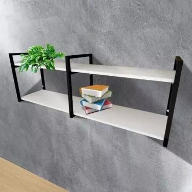 Imagem de Estante suspensa moderna elegante - Metal Decore, Branco
