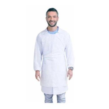 Imagem de Avental Descartável TNT Manga Longa Gramatura 30 c/10 MS Clean