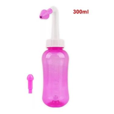 Imagem de Higienizador Ducha Nasal Lavador Sinusite - 300Ml - Rosa - Geral