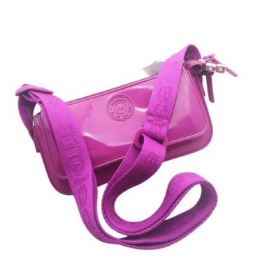 Imagem de Bolsa Feminina Alça Gorgurão Toda Roxa Moleca - Mobelli Cosméticos