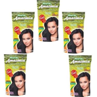 Imagem de Amazonia Preto Medio (Preto Natural) Hene em Gel 180gr Divina Dama Pou