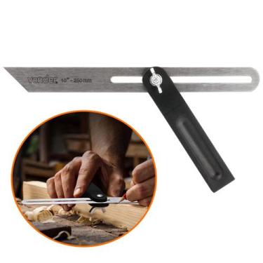 Imagem de Suta Transferidor e Copiador de ângulos e Grau 25 cm 10 Polegadas Vond