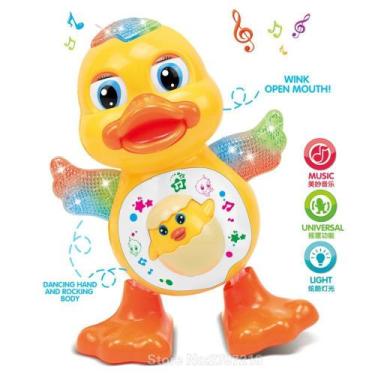 Imagem de Pato Dançante Brinquedo Musical Anda Dança Mexe Com Luz e Som Duck Dan