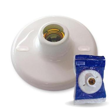 Imagem de Luminária Plafon Porcelana Blumenau Redondo E27 Bivolt - Blumenau Ilum