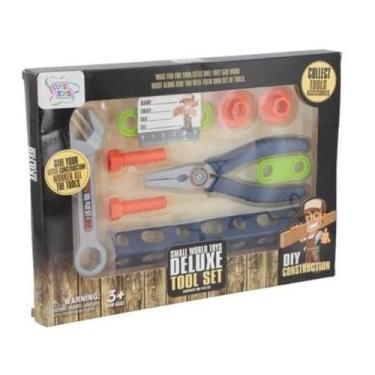 Imagem de Kit Ferramentas Deluxe Tool SET 10 Peças com Chave Inglesa Cute TOYS