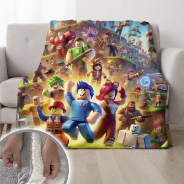 Imagem de Cobertor Roblox De Pele De Carneiro 155x240cm Infantil - ESPAÇO CASA C