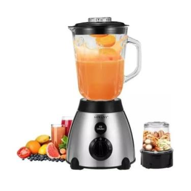 Imagem de Liquidificador E Triturador De Alimentos Jarra De Vidro 3 em1 110v