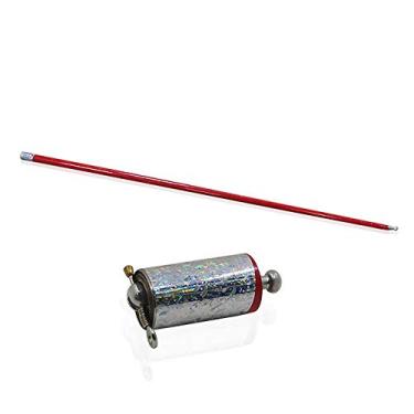 Imagem de Truques de mágica de bengala com aparência de metal de 110 cm para desempenho profissional de mágicos de rua (vermelho)