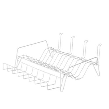 Imagem de Escorredor De Louças Dobrável Aço Branco 32cm - JW SHOP