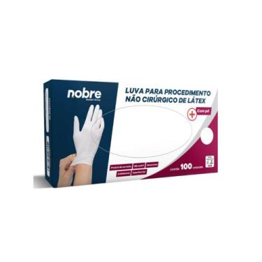 Imagem de Luva látex c/Pó - Procedimento Não Cirúrgico c/100 unid. Nobre - Goede