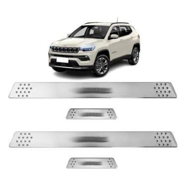 Imagem de Soleira para Porta Lateral Tuning Esportiva para carros 4 Portas (ABS)