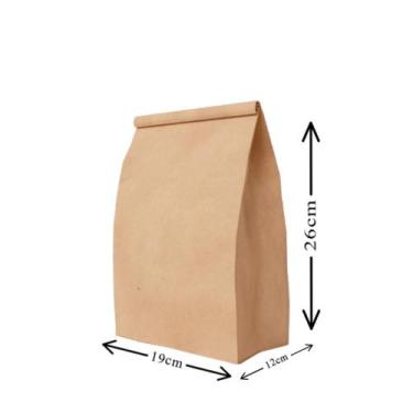 Imagem de Saco Kraft M 19x12x26cm c/50un - Pluma
