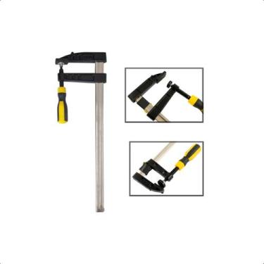 Imagem de Grampo Sargento Tipo F 80 X 300 mm Aço Cromo Vanádio - EDA