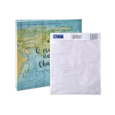 Imagem de Kit Álbum Mega Mundo + 1 Refil R34 Ical