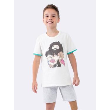 Imagem de Pijama Manga Curta Masculino Infantil Aniversário Harry Potter - Com e