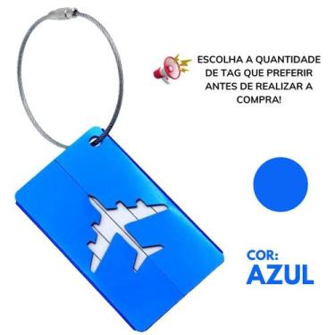 Imagem de Kit Tag De Mala Etiqueta Identificadora Com Cabo Aço - Escolha Seu Kit