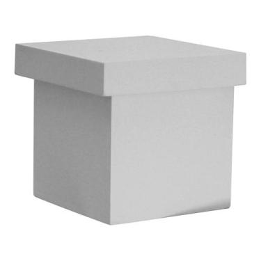 Imagem de Caixa Quadrada Tampa Sapato 8x8x6 Mdf Madeira Pintado - ATACADÃO DO AR