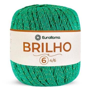 Imagem de Barbante EuroRoma Brilho Ouro 400g, 803 VERDE BANDEIRA