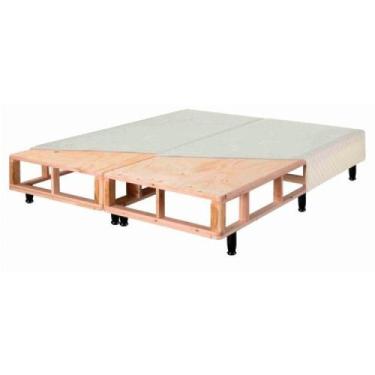 Imagem de Sommier King Size Comfy Veludine 193x203x37 - Marrom - Ecoflex, Marrom