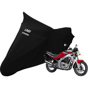 Imagem de Capa De Moto Suzuki GS 500 Sob Medida Com Logo - Mz, Preta