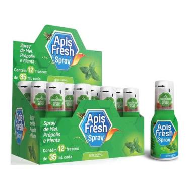 Imagem de Kit 12 Spray Mel Própolis Menta 35ml Apis Fresh - Arte Nativa