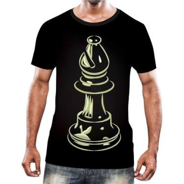 Imagem de Camisa Camiseta Jogo Tabuleiro Xadrez Rei Torre Rainha HD 14 - Enjoy S