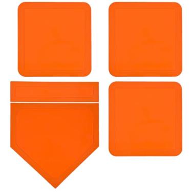 Imagem de MAQUITA Bases de beisebol jogadas para baixo, perfeitas para beisebol, camiseta, softbol, kickball, quintal, treino...