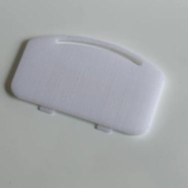 Imagem de Capa de bateria inferior com impressão 3D para mouse trackball sem fio Logitech Ergo M575, branca