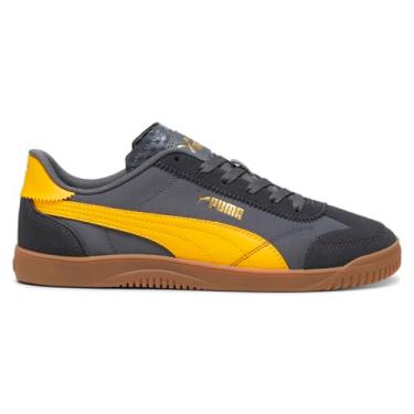 Imagem de PUMA Tênis masculino Club 5V5 Lux Og com cadarço casual - cinza, laranja, Cinza, laranja, 39