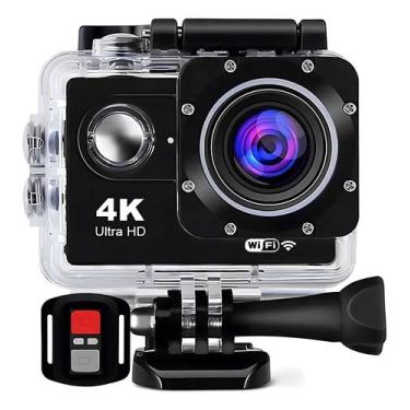 Imagem de Câmera filmadora esportiva 4k ultra HD prova dágua wifi Go Cam esporte